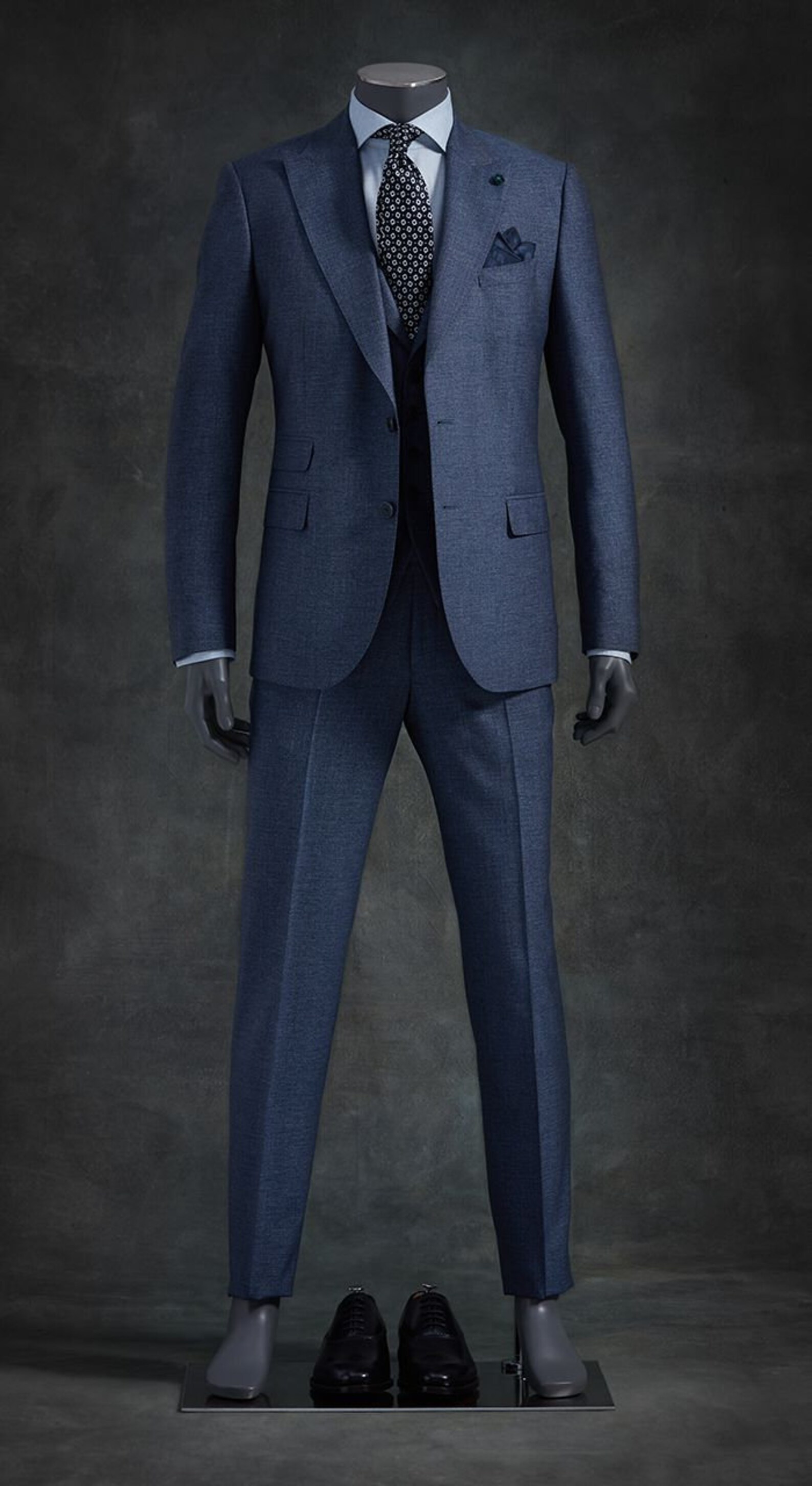 Men Suit 3 Piece Blue Suits for Men Slim Fit Suits One | Etsy