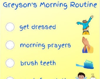 Morning Routine Checklist *printable* - Etsy