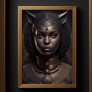 Bastet, Egyptian Cat Goddess Bast, Art Print, Goddess of Cats, Cat