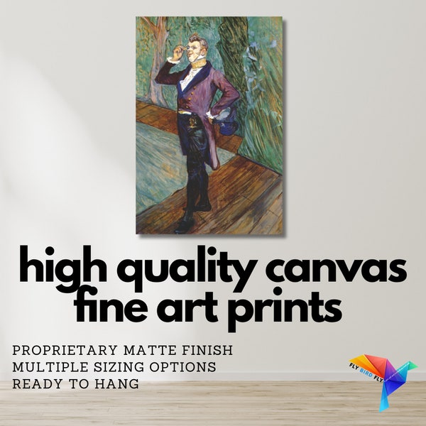 Monsieur Samary, Fine Art Canvas Prints, Art Gallery Wall Decor, High Quality Art, Toulouse Lautrec Paris Bourgeois, Fashion Art, Purple Art