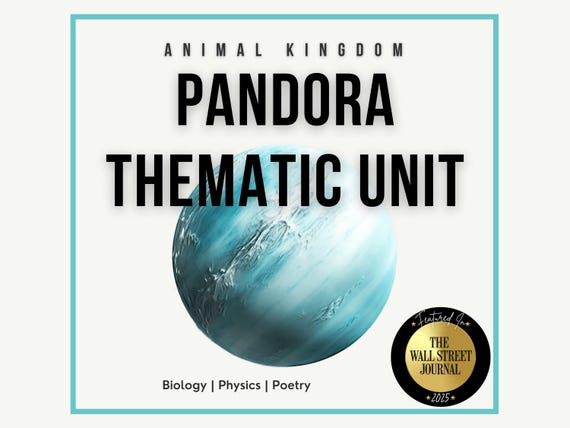 Pandora Animal Kingdom Unit Disney Educational Worksheets STEM STEAM Activities Symbiosis Flight Poetry Disney School Worksheets