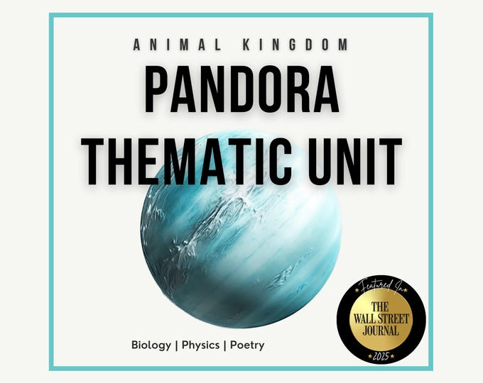 Pandora Animal Kingdom Unit Disney Educational Worksheets STEM STEAM Activities Symbiosis Flight Poetry Disney School Worksheets