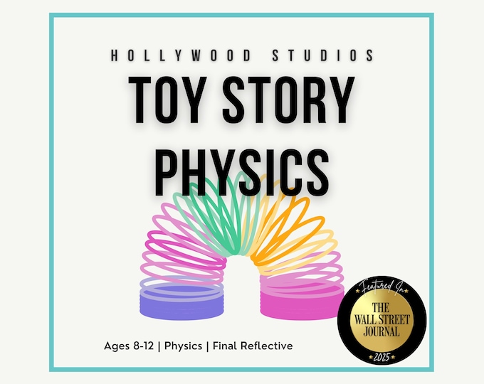 Toy Story Physics Unit Ages 8–12 Newton Laws of Motion STEM Science Worksheets Slinky Dog Dash Theme Park Activity Disney School Worksheets