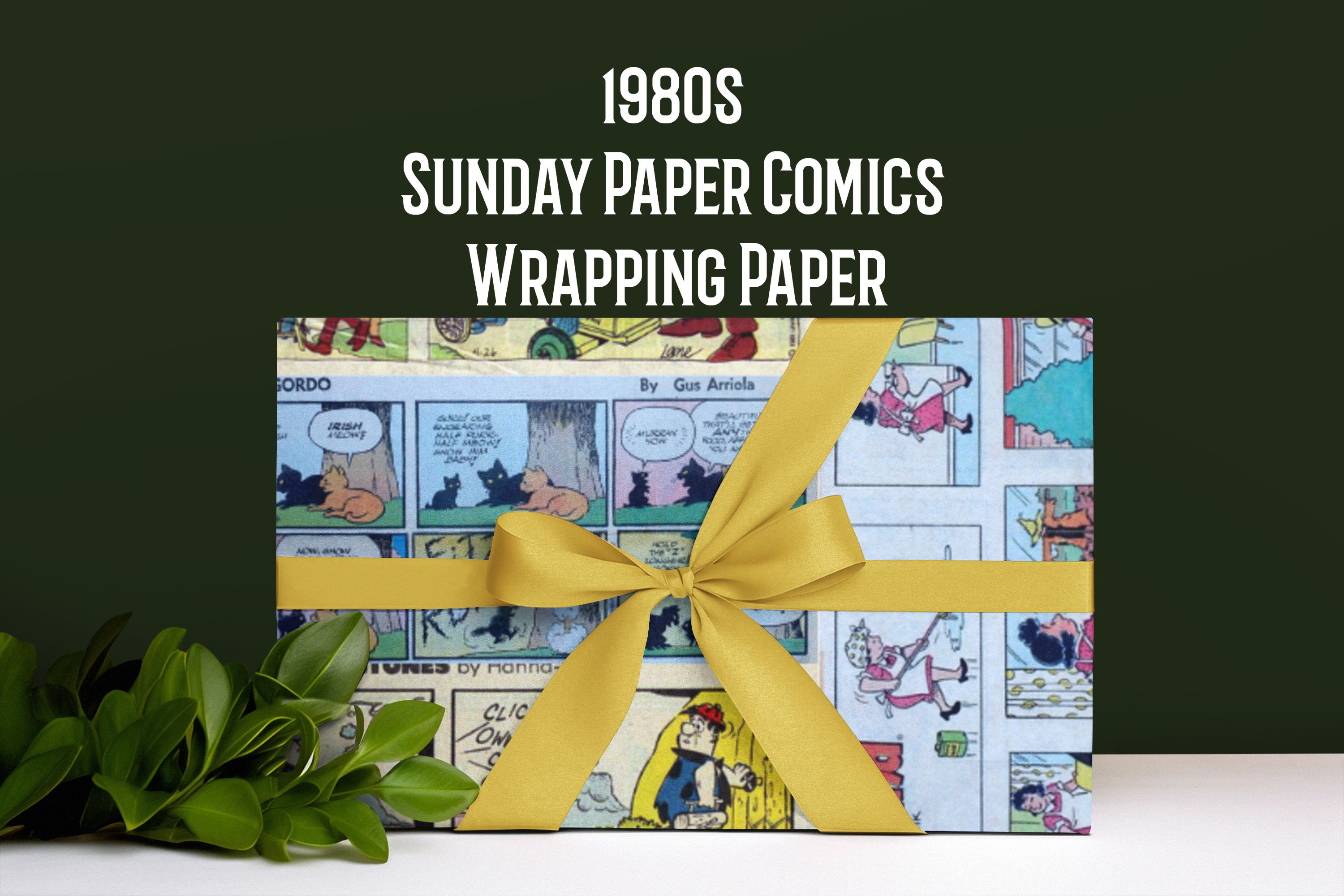 Comic Wrapping Paper Etsy