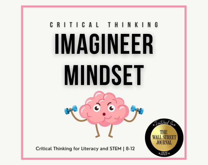 Imagineer Mindset Worksheet Creative Thinking STEM Printable | Disney-Inspired Educational Resource Ages 8–12 Disney School Worksheets