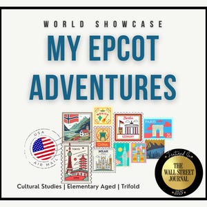EPCOT Activity for Kids: Printable Trifold Brochure (Instant Download)