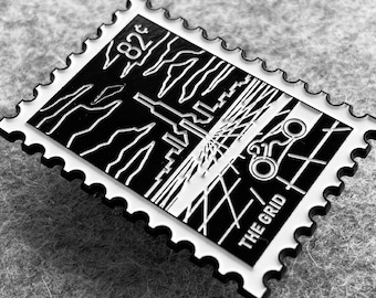 The Grid Collectible Pin - Lapel Pin - Stamp Pin - World Pin - Anime Pin - Manga Pin - Comic Book Pin - Travel Pin