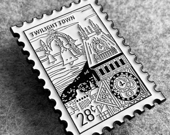 Kingdom Hearts Twilight Town Collectible Pin - Lapel Pin - Stamp Pin - World Pin - Anime Pin - Manga Pin - Comic Book Pin - Travel Pin