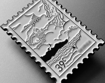 Pin coleccionable de Sky Kingdom, pin de solapa, pin de sello, pin mundial, pin de anime, pin de manga, pin de cómic, pin de viaje