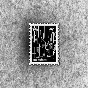 Neo Gotham Collectible Pin - Lapel Pin - Stamp Pin - World Pin - Anime Pin - Manga Pin - Comic Book Pin - Travel Pin image 2