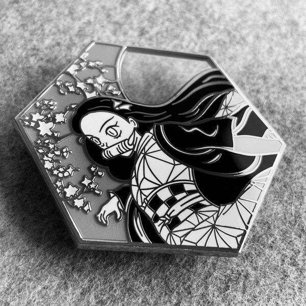 Anime Sister Fanart Stained Glass Pin