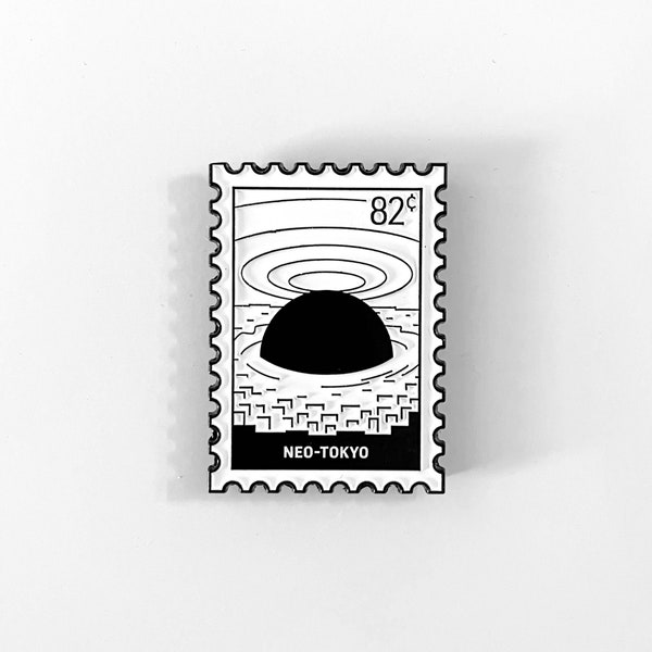 Neo Tokyo Stamp Magnet - Imán de nevera - Imán de sello - Imán mundial - Imán anime - Imán manga