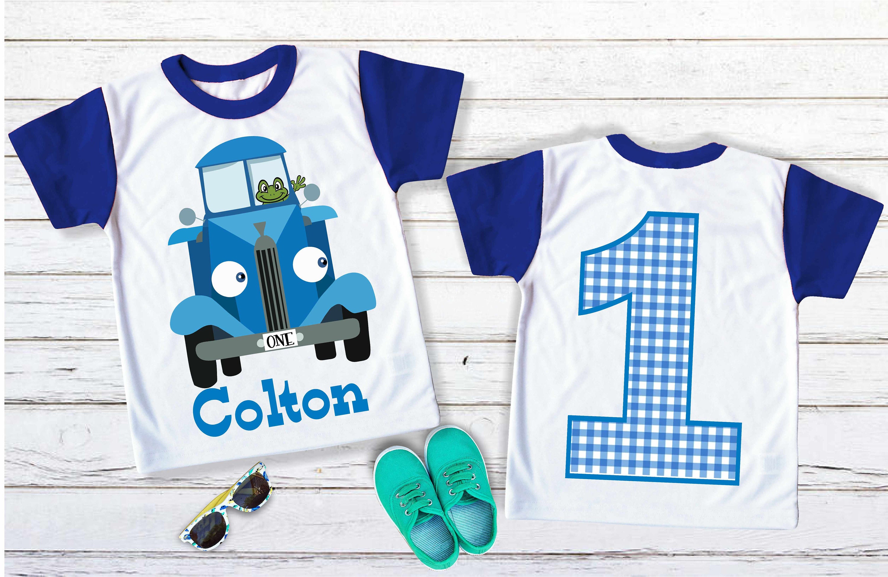 Little Blue Truck First Birthday Shirt Birthday Boy Shirt - Etsy