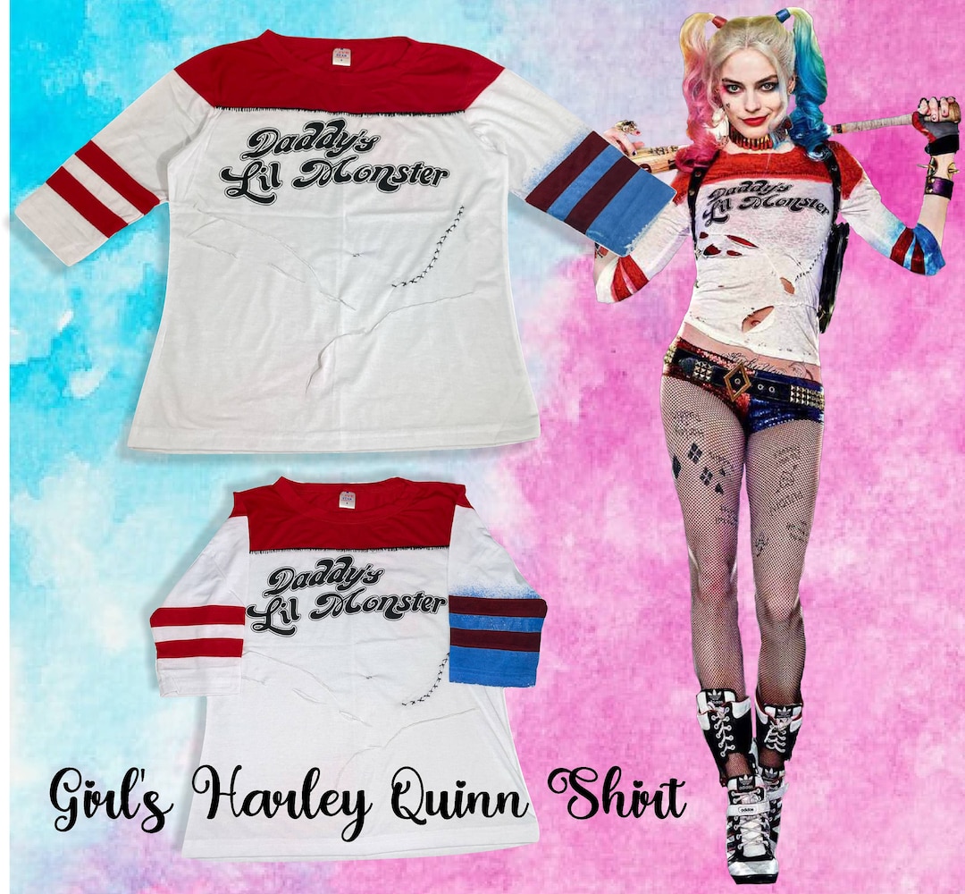 Buy Daddy's Lil Monster Harley Quinn Cosplay Top HANDMADE Online in