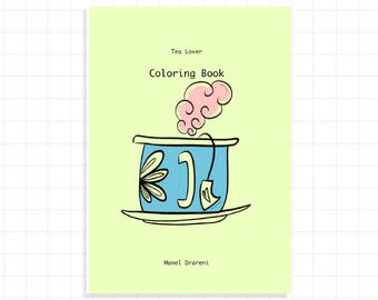 Tea Time Coloring Book – Digital & Print-at-Home