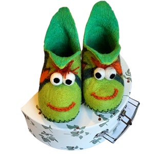 Baby felted slippers , Toddler booties, Felted shoes for kids, Kids wool slippers, Gift wrapped
