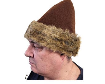 Varangian hat , Medieval felt hat , X - XII century , re-enactment head wear, conical