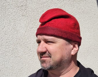 Dacian pileus, Historical hat of the ancient Dacians, Phrygian cap, Liberty cap, Red and Dark red