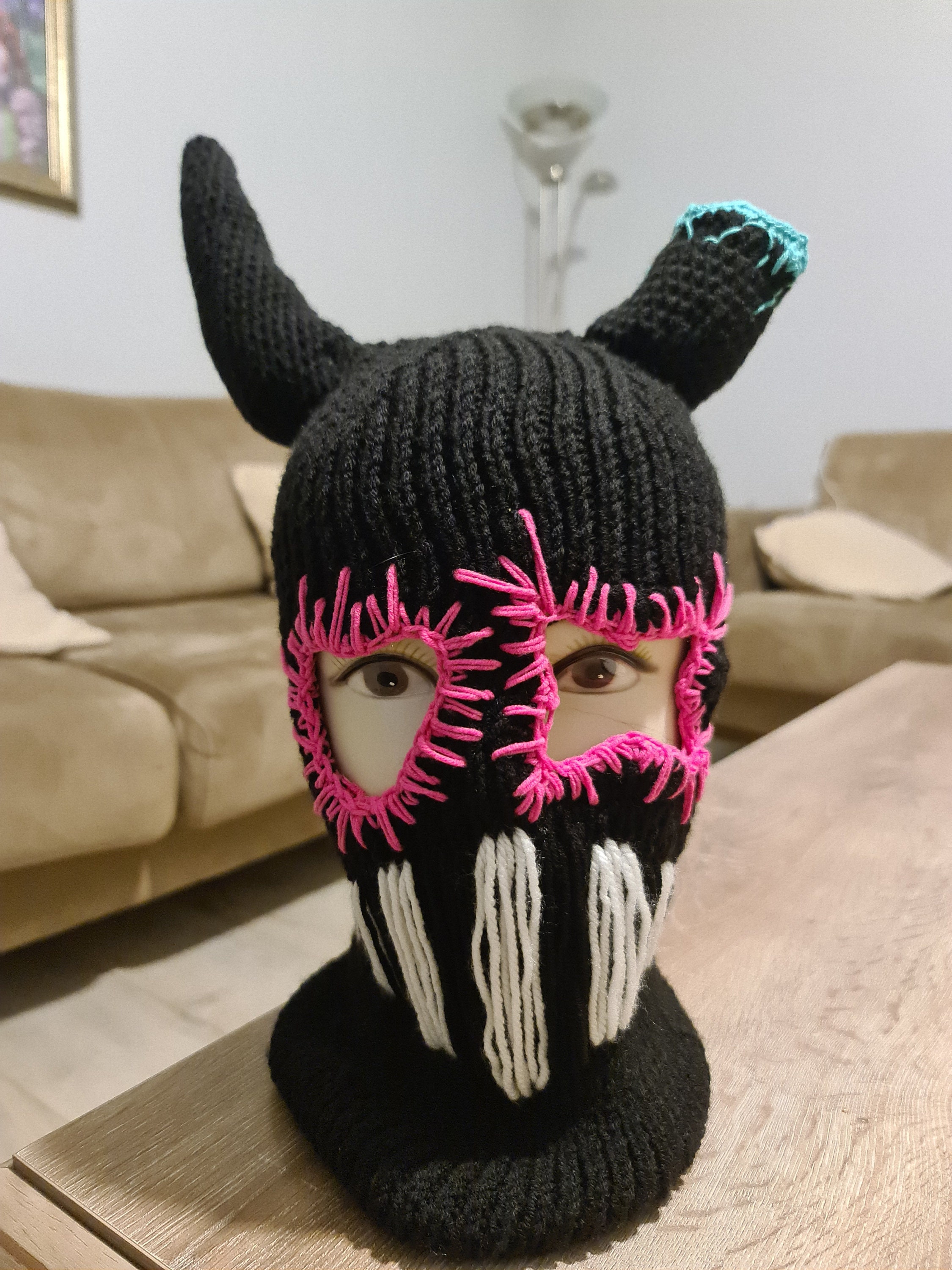Balaclava Gothic Crazy Mask, Made to Order Ski Mask, Balaclava
