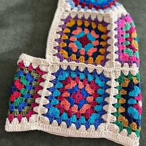 Crochet balaclava, Colorful Granny square crochet balaclava , Ski Mask ,  Handmade Granny Square Hat , Knit accessories,Fashion 2025 , Y2K