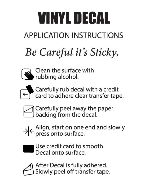 Any Simple SVG Logo Symbol Vinyl Decal // Outside Vinyl // Etsy Canada