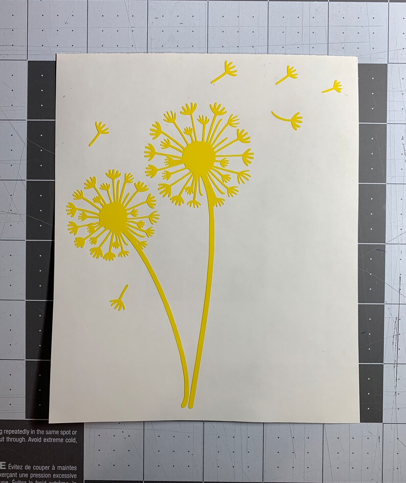 Dandelion Flowers Vinyl Decal // Car Decal // Outside Vinyl // Etsy