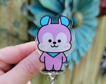 Bt21 Mang Unmasked Inspired Acrylic Badge Reel