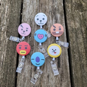 BT21 Inspired Badge Reel BTS Kpop