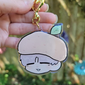 BTS Suga Tangerine Yoongi Epoxy Acrylic Keychain Double Sided Bangtan Army Bag Charm Decor