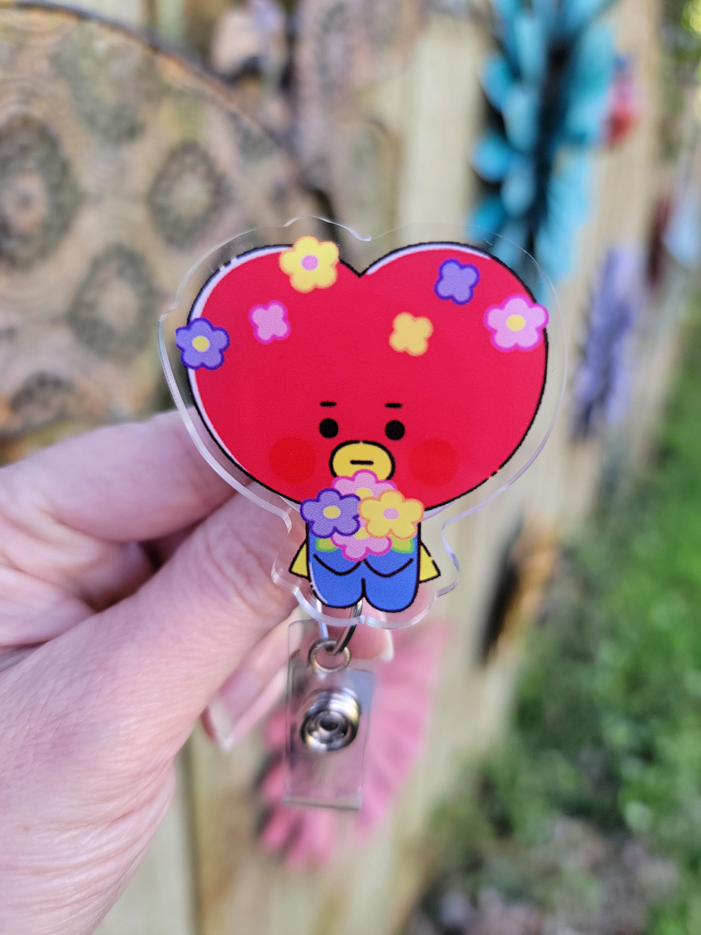 BT21 Acrylic Badge Reel Kpop BTS - Etsy