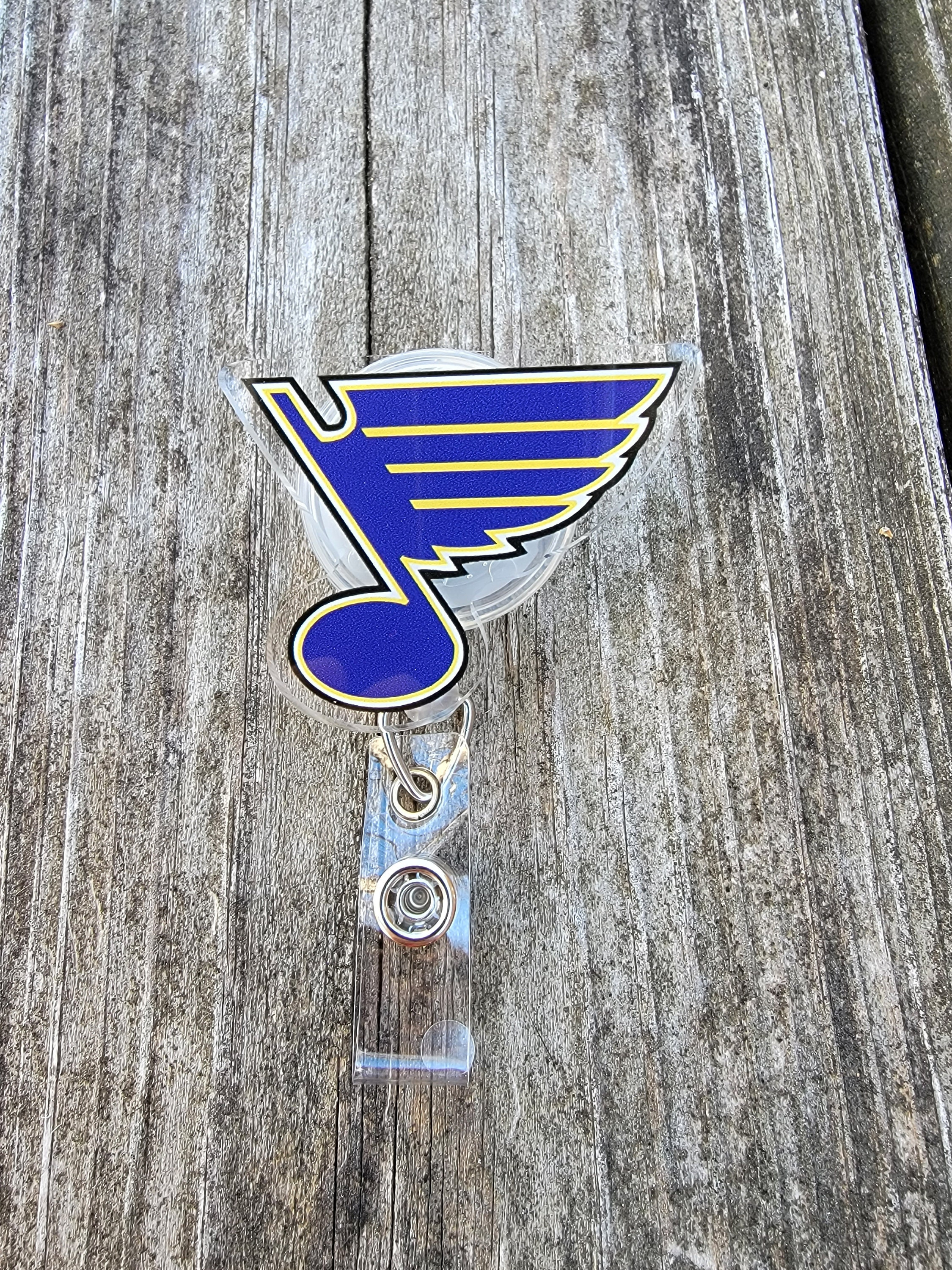 St Louis Blues Retractable Badge Reel Id Ticket Clip NHL