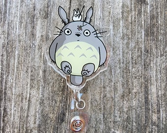 Anime My Neighbor Inspired Acrylic Badge Reel