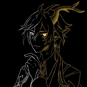 Zhongli Scratch Print