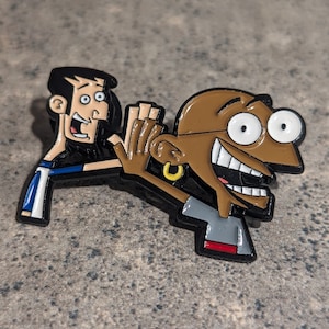 Clone High Abe & Gandhi Enamel Pin