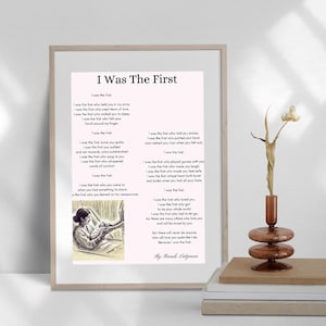 Mother's Day Poem Printable | Motherhood Poetry Wall Art | Digital Download Gift for Mom & Baby