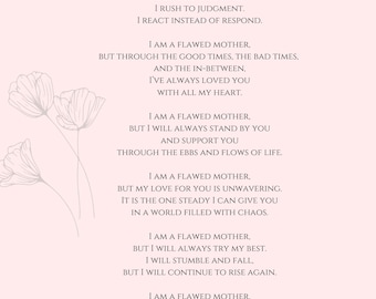 Motherhood Poetry Digital Download | Graduation Gift