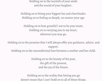 Personalized Poem - Gift for Graduation