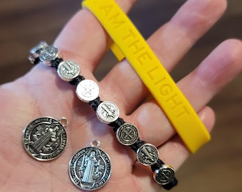 Blessed, Annointed, and Charged Benedict Medal/Bracelet Kit