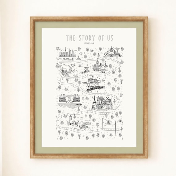 Digital Print - Customized Relationship Map ‘Our Story’