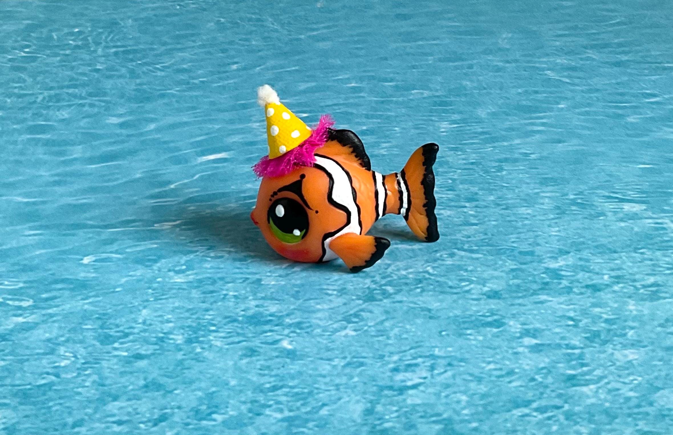 Lps Fish Littlest Pet Shop Custom Clown Fish,hand Painted LPS Fish,repainted LPS ...