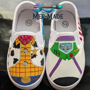 Custom painted shoes