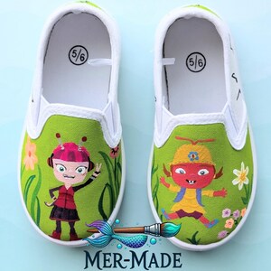 Custom painted shoes