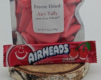 Cherry airheads freeze dried candy, cherry crunch