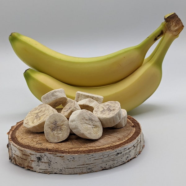 Bananas Freeze Dried, fresh organic fruit, healthy choice