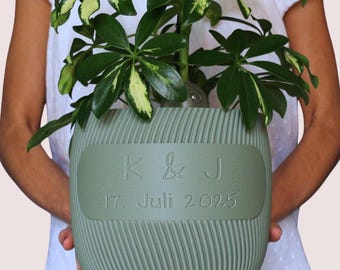 Gepersonaliseerde Twista - Grote bloempot op maat - Origineel cadeau - Huwelijkscadeau - Valentijnsdagcadeau