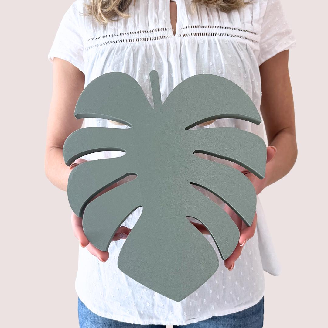poster monstera blatt Monstera Leaf | FRAMED PRINT main image 0