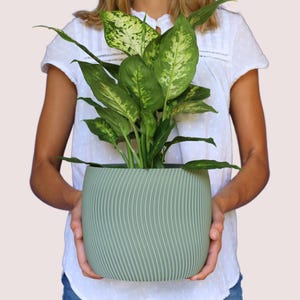 Twista flower pot - Modern flower pot - Designer planter - Stylish home decor - Planter for houseplants - Large flower pot