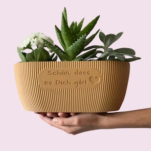 Korbio - Blumentopf groß personalisierbar - Originelles Geschenk