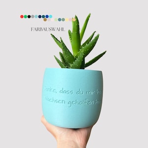 Origin - Large flowerpot - Teacher gift - Thank you for helping me grow - Farewell gift for a teacher