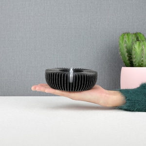 Black tealight holder for LEDs - tealight holder black